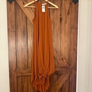 NWT Double Zero Orange Maxi Dress XS